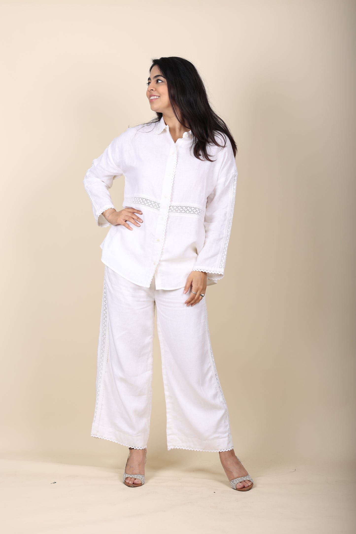 Crochet Linen Coord Set