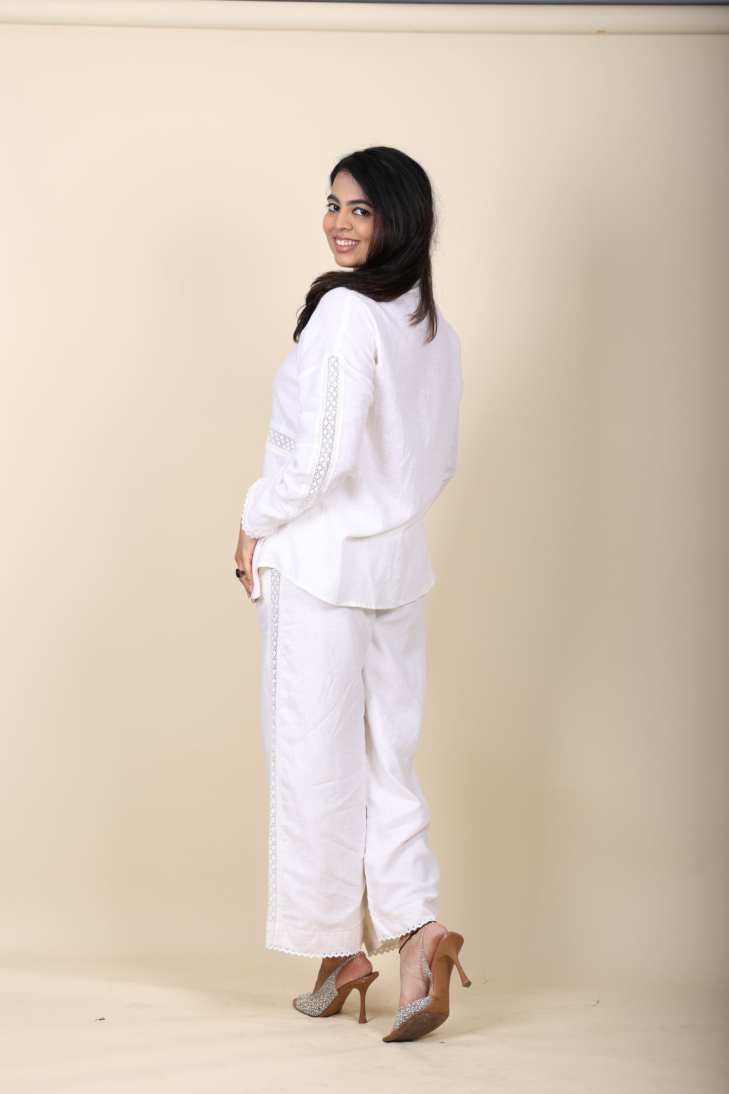 Crochet Linen Coord Set