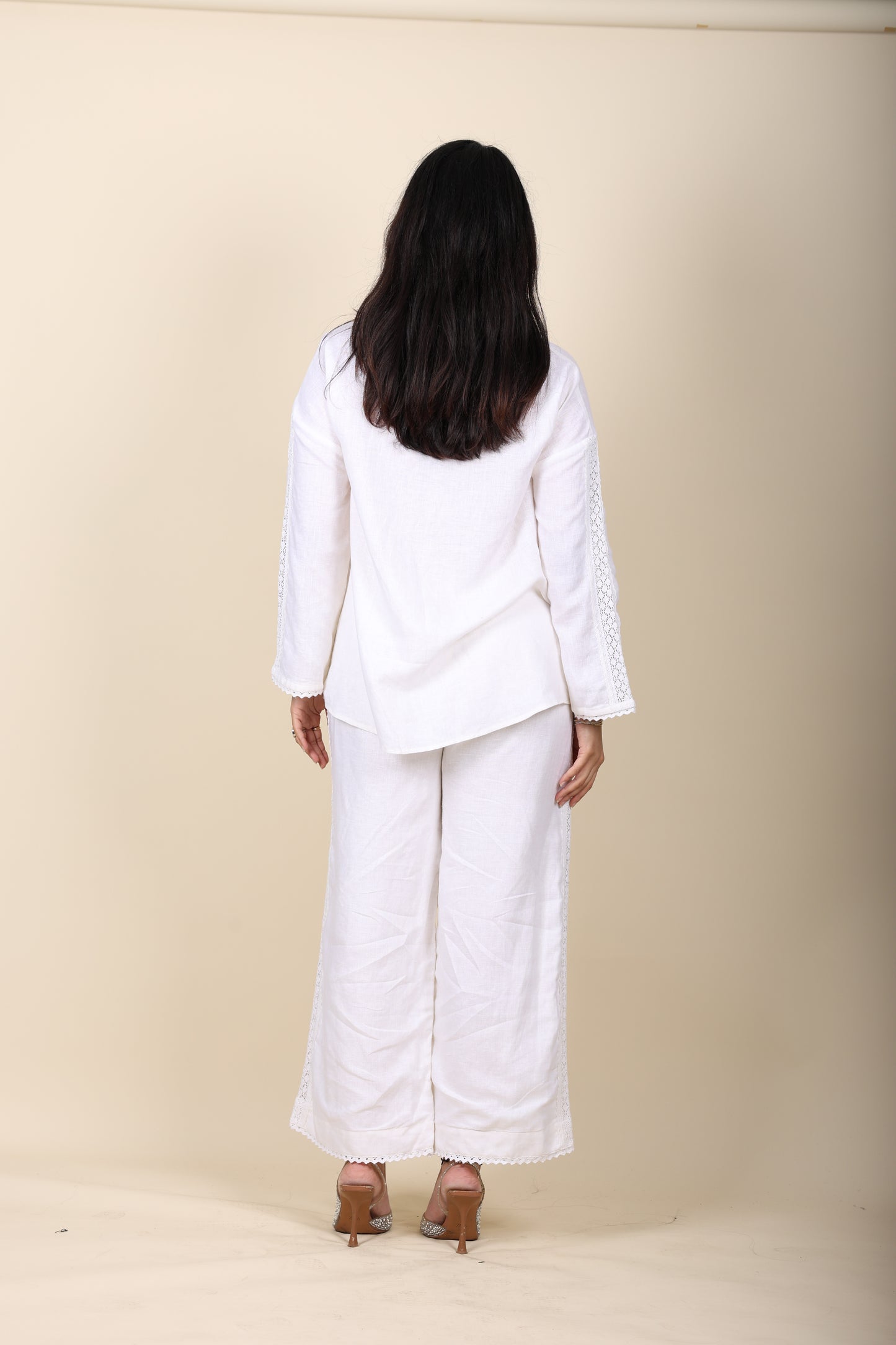 Crochet Linen Coord Set
