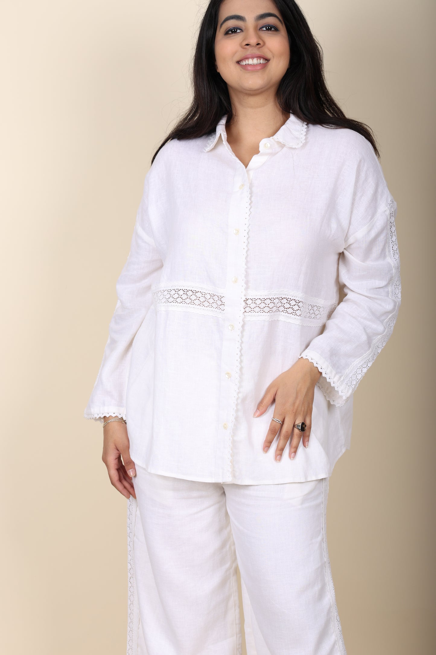 Crochet Linen Coord Set