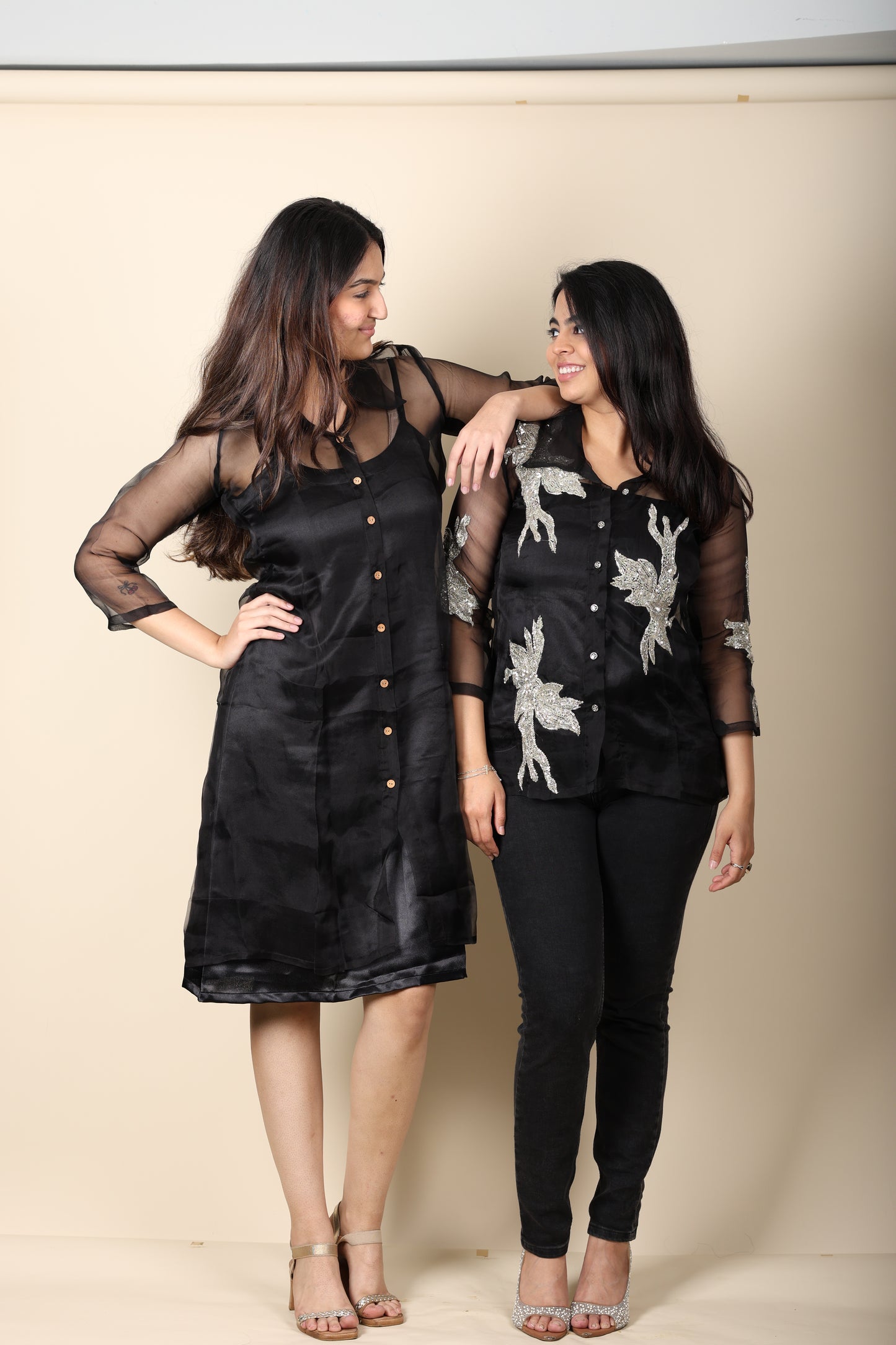 Black Zardosi Shirt