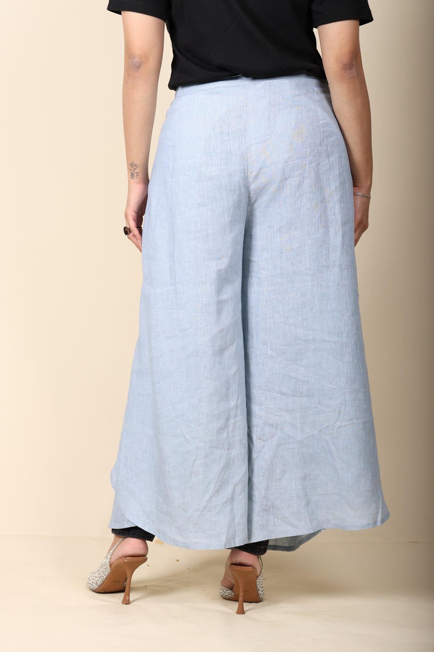 Wrap around linen pant