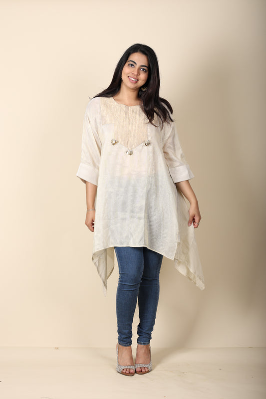 Stripes Tissue Kurti
