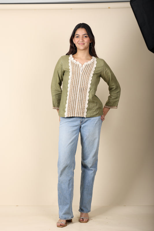 Hemp Crochet Top