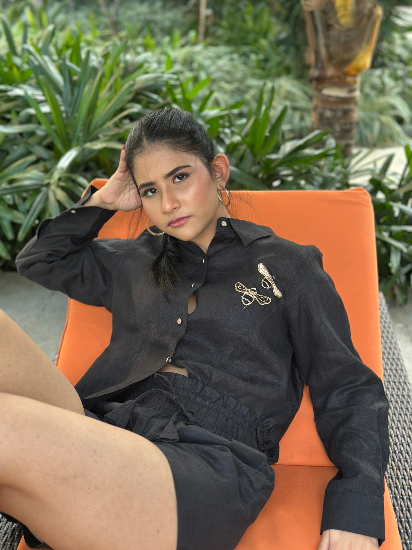 All Things Black 100% Linen Co-ord Set for Summer