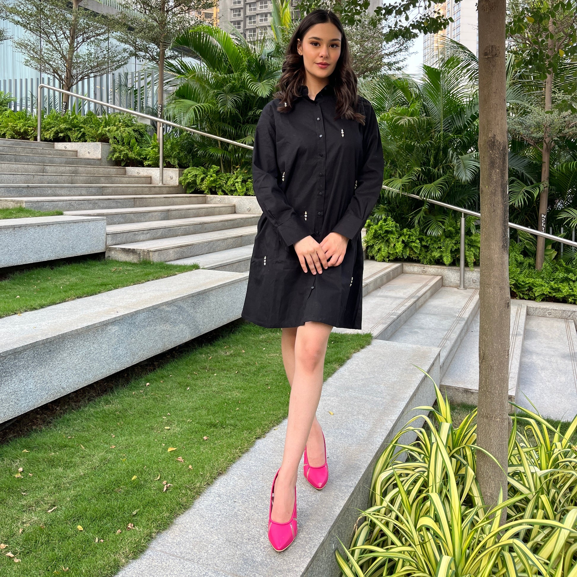 Swarovski Shirt Dress 2