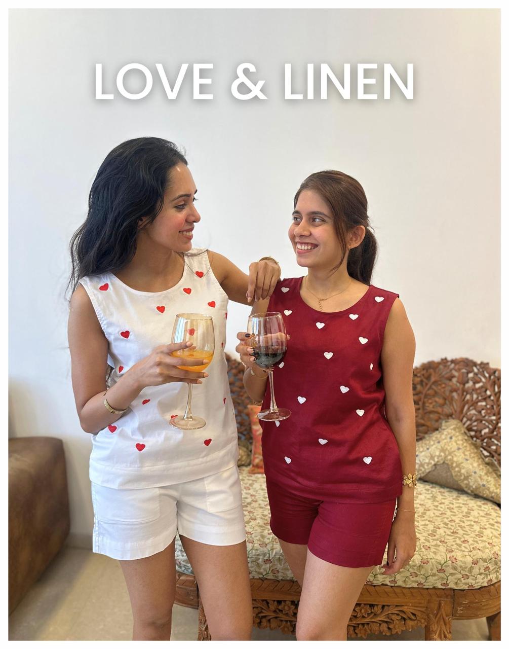 Hearts Cotton Co-ord Set