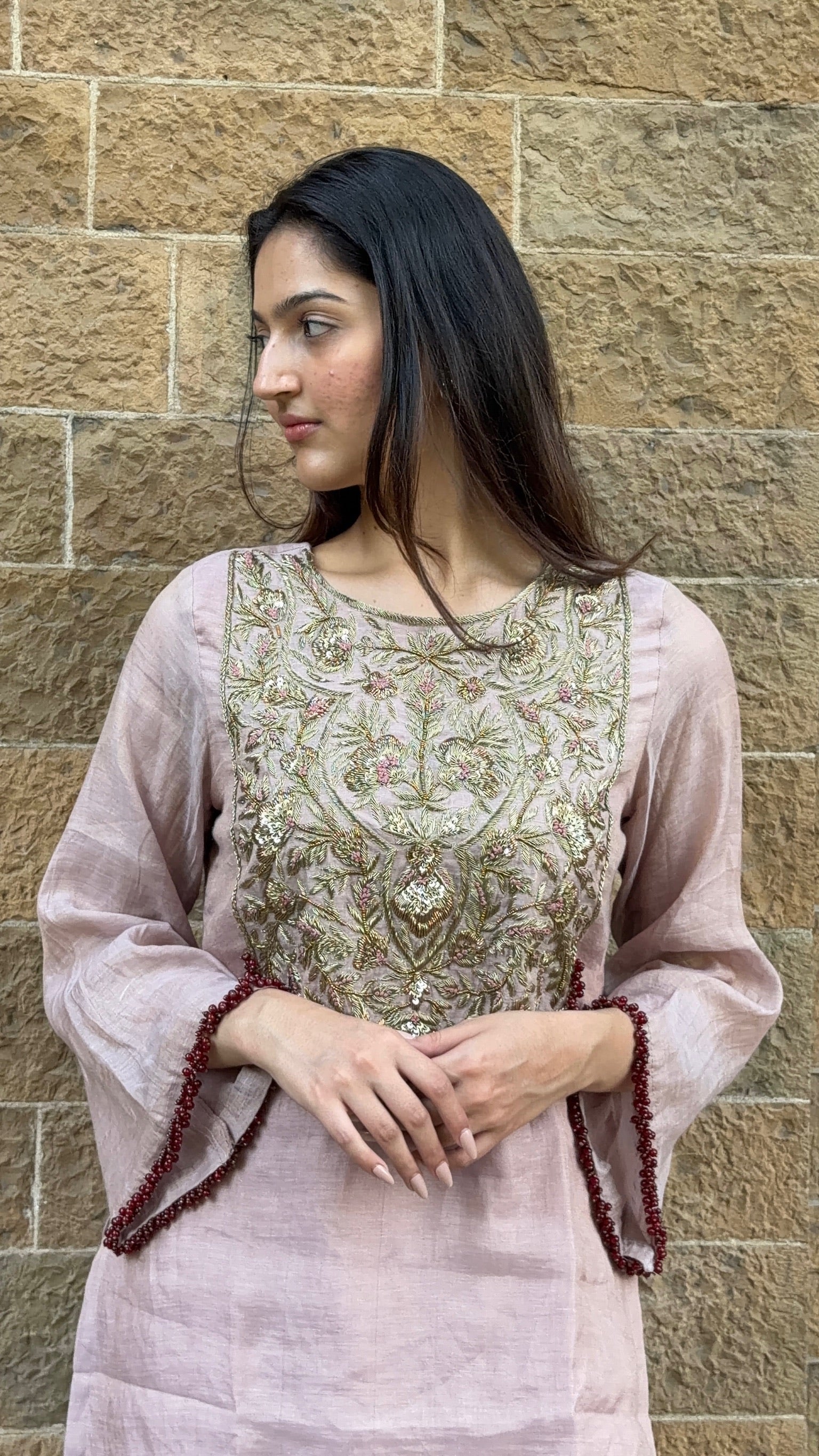Linen Tissue Kurti sets