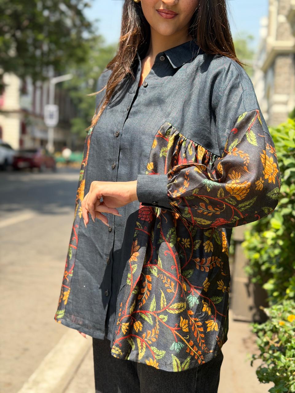 Kalamkari Linen Shirt