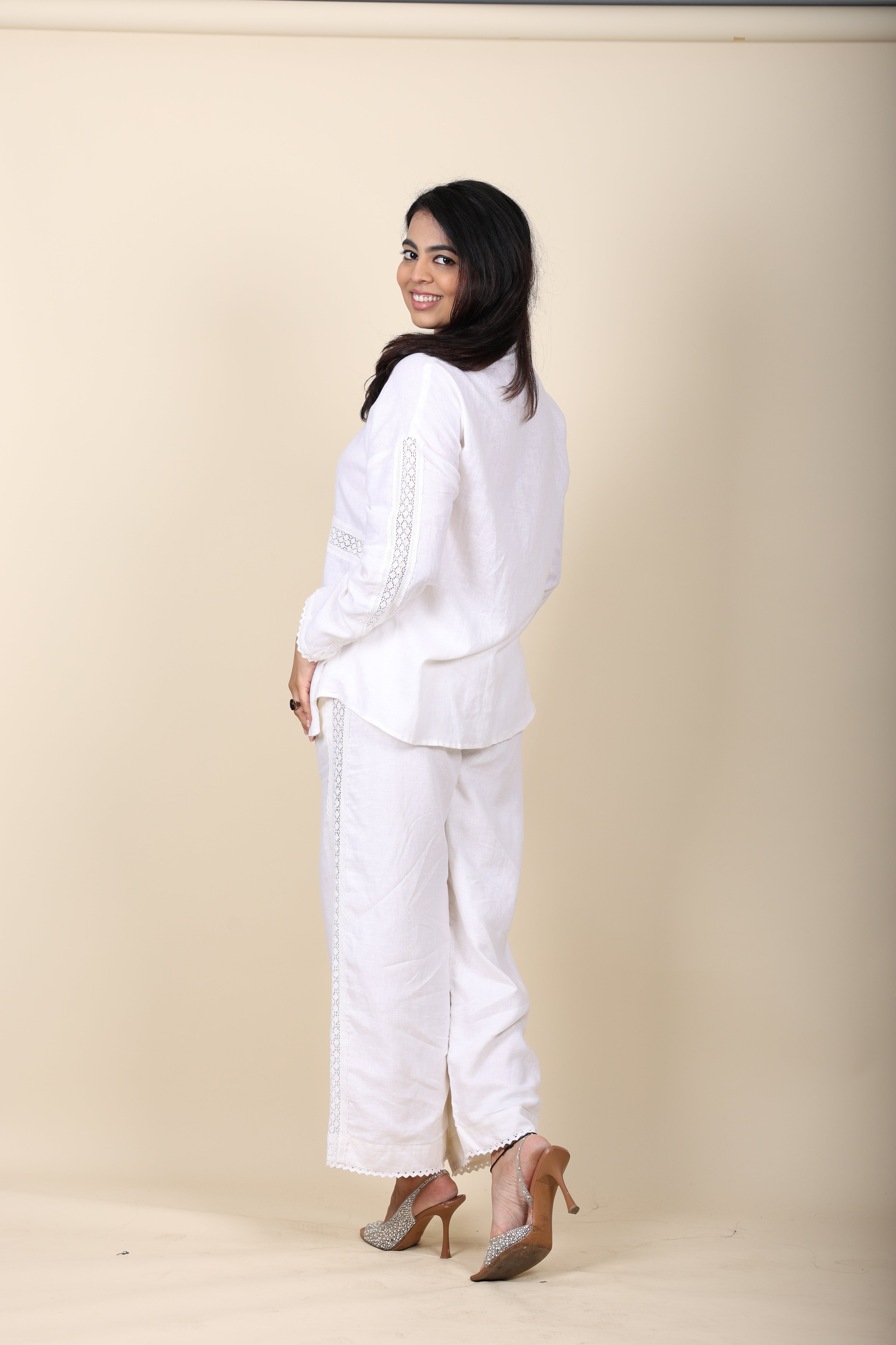 Crochet Linen Coord Set