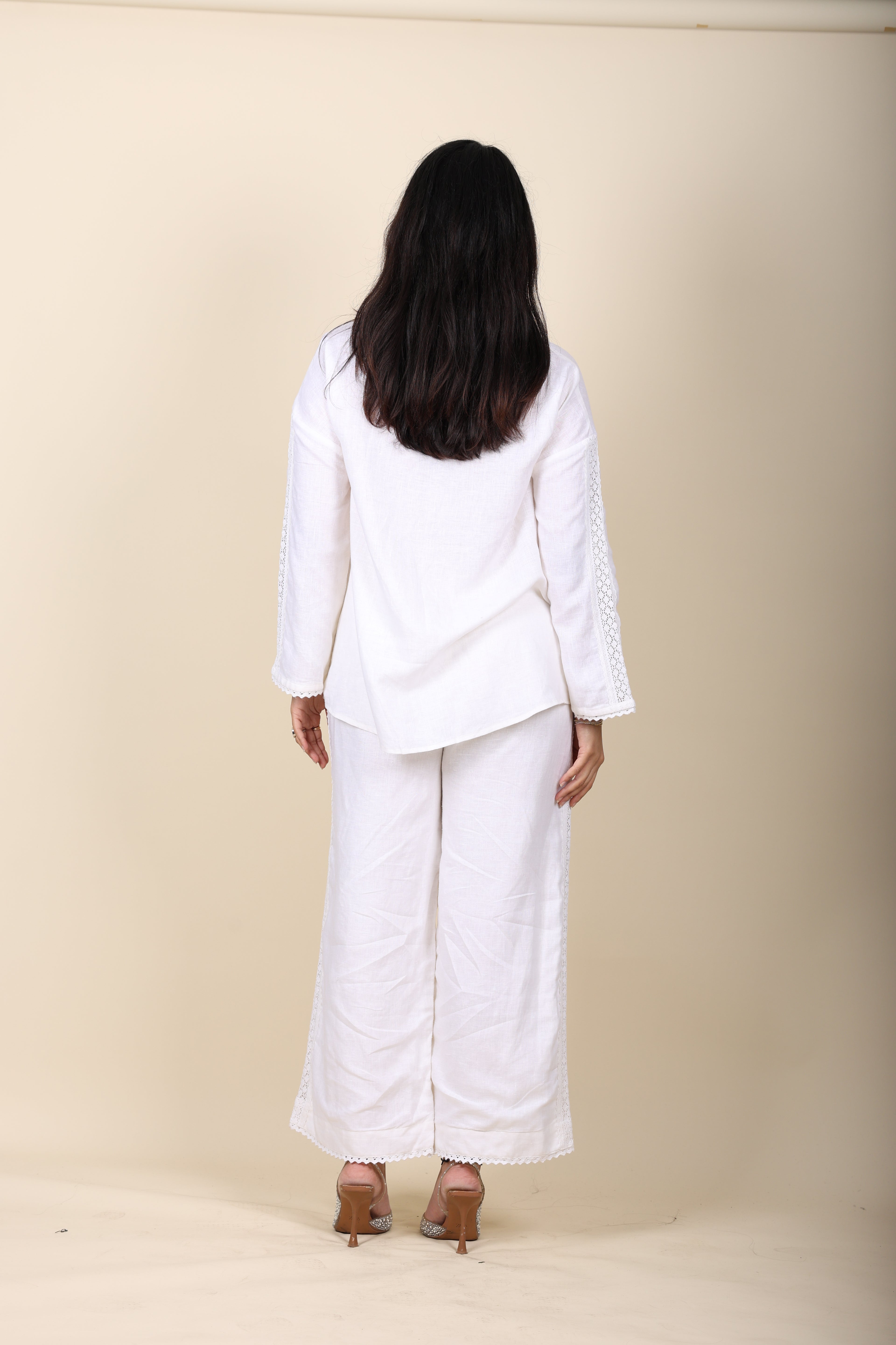 Crochet Linen Coord Set