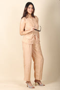 Linen Co-ord Set | Sleeveless Top & Straight Pants