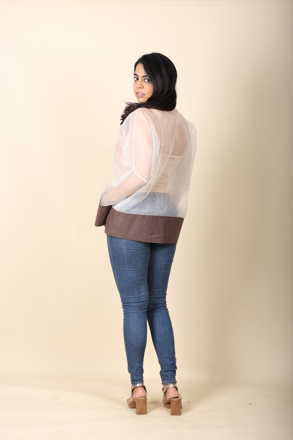 Organza Overlay Bomber