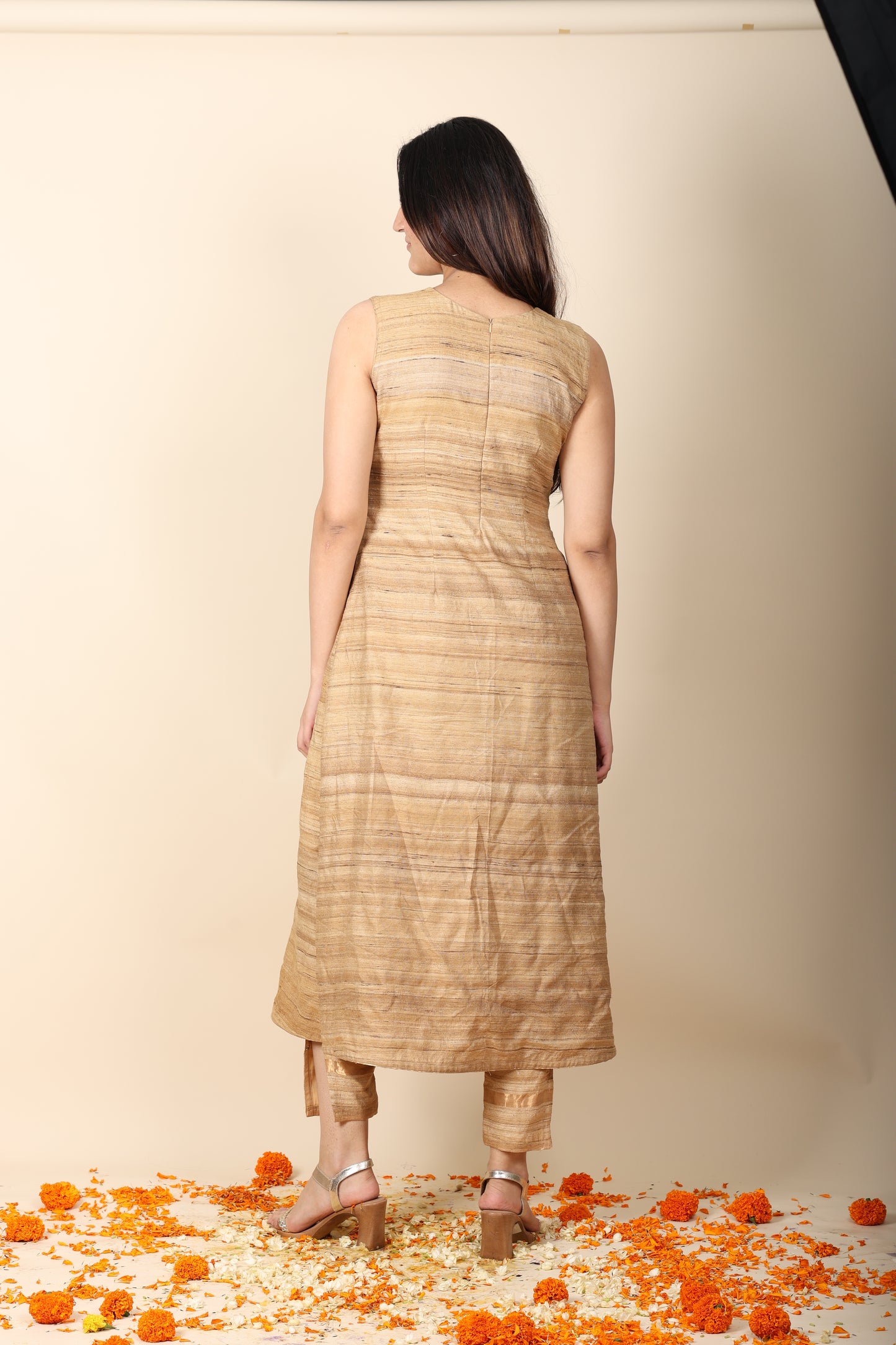 Muga Gheecha Silk Coord Set | Elegant Designer Ethnic Wear
