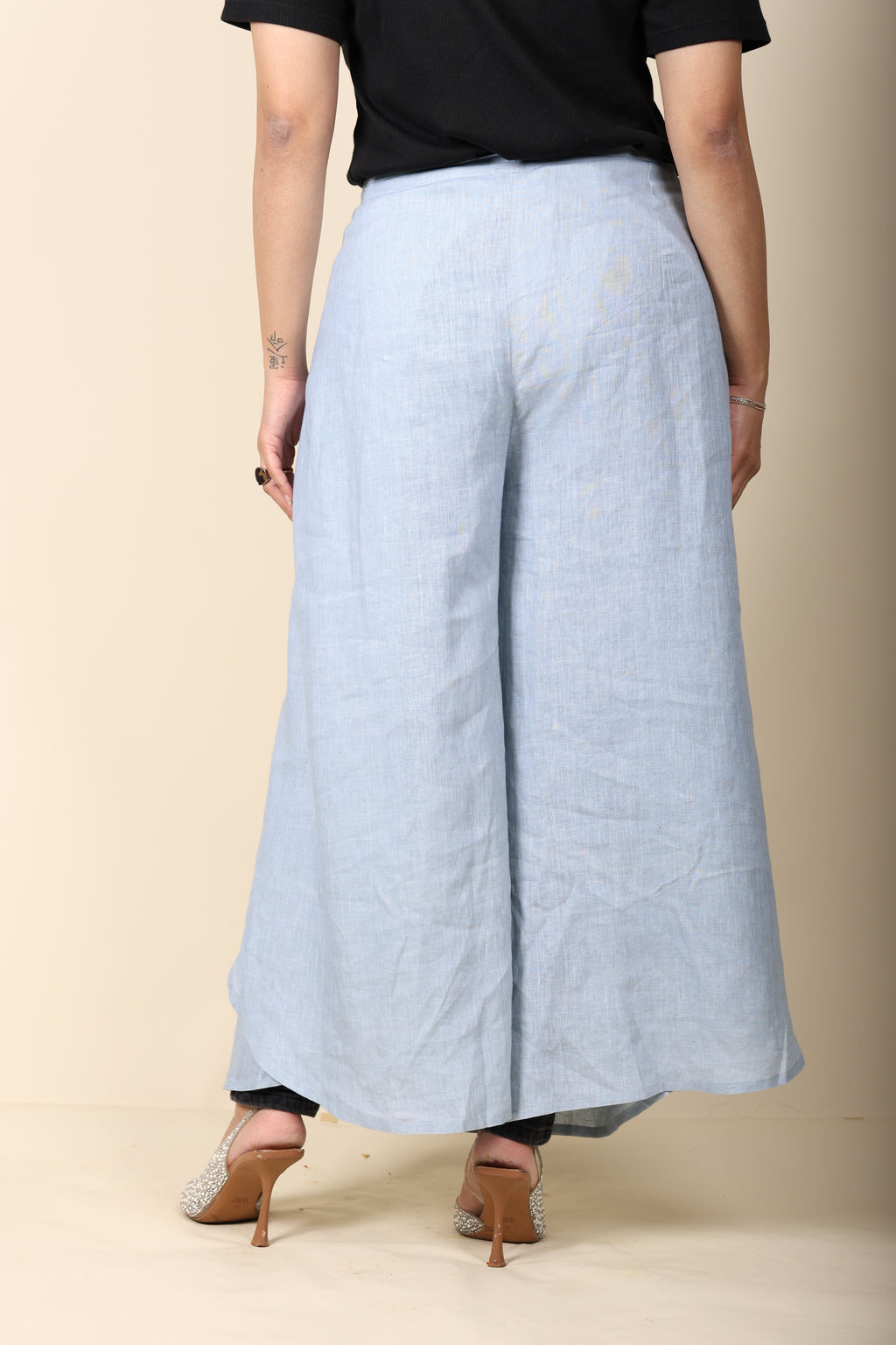 Wrap around linen pant