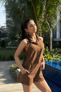 Brown & Bold Cotton Jumpsuit