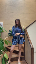 Indigo Stripe Coord Set