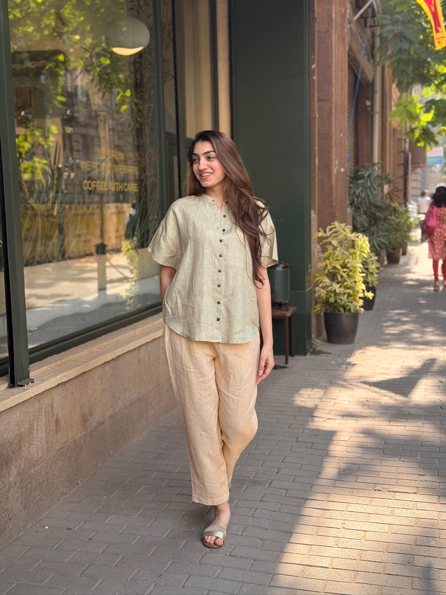 Sage Linen Coord Set