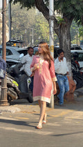 Dusky Rose Linen Dress