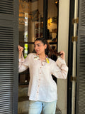 Bloom Collar Linen Shirt