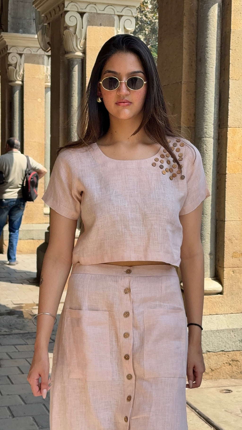 Dusky Rose Skirt Co-ord Set