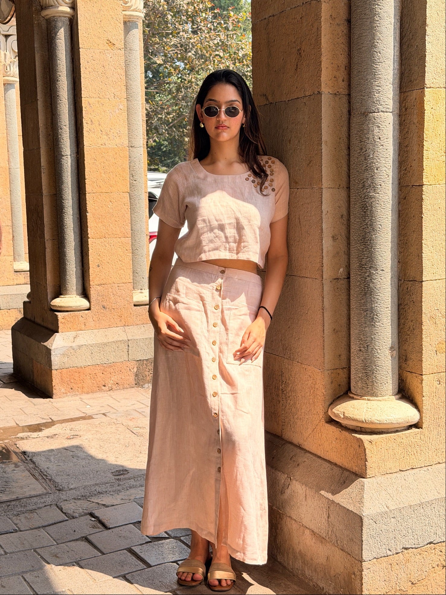 Dusky Rose Skirt Co-ord Set