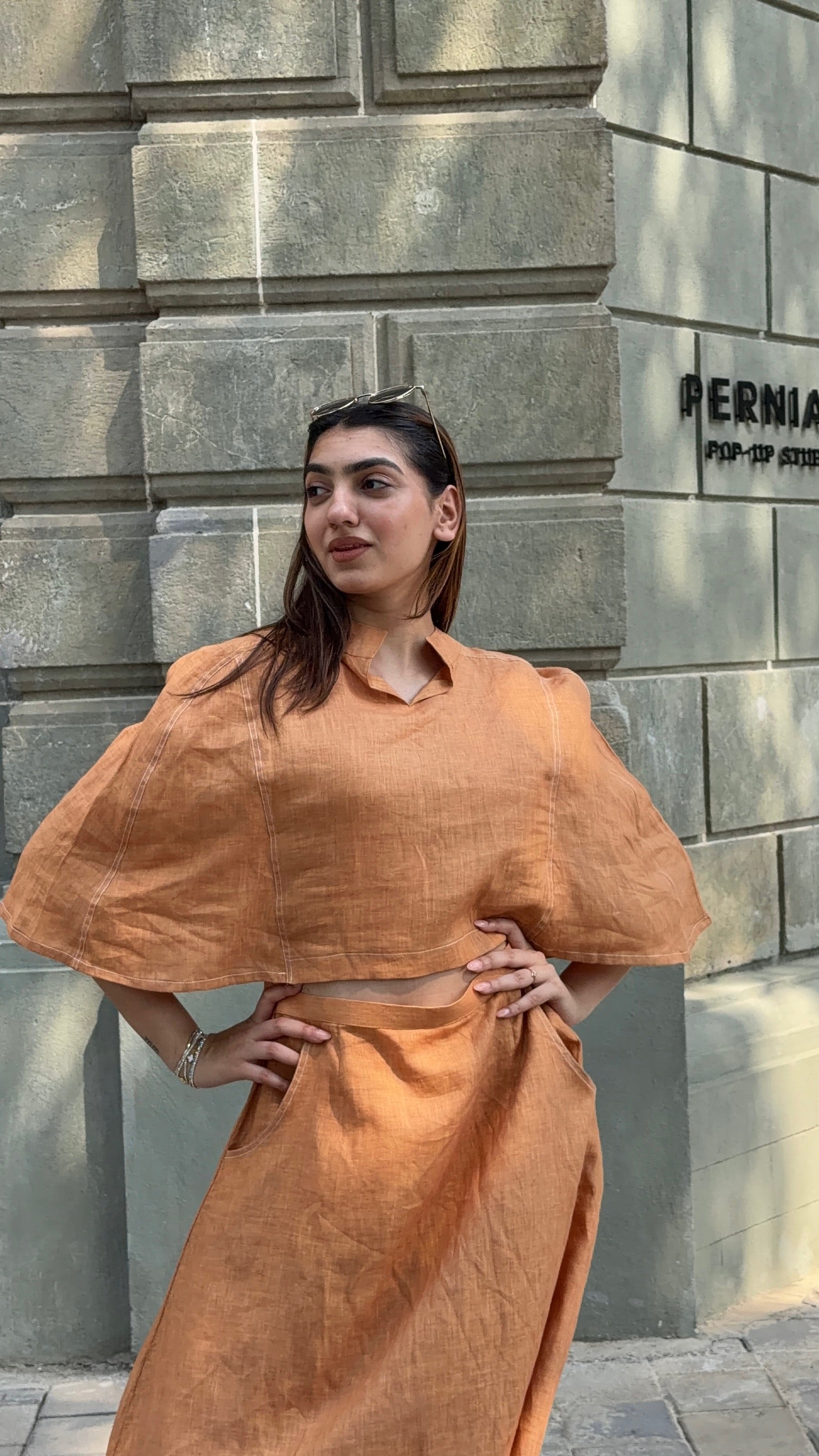 Sunkissed Linen Skirt Set