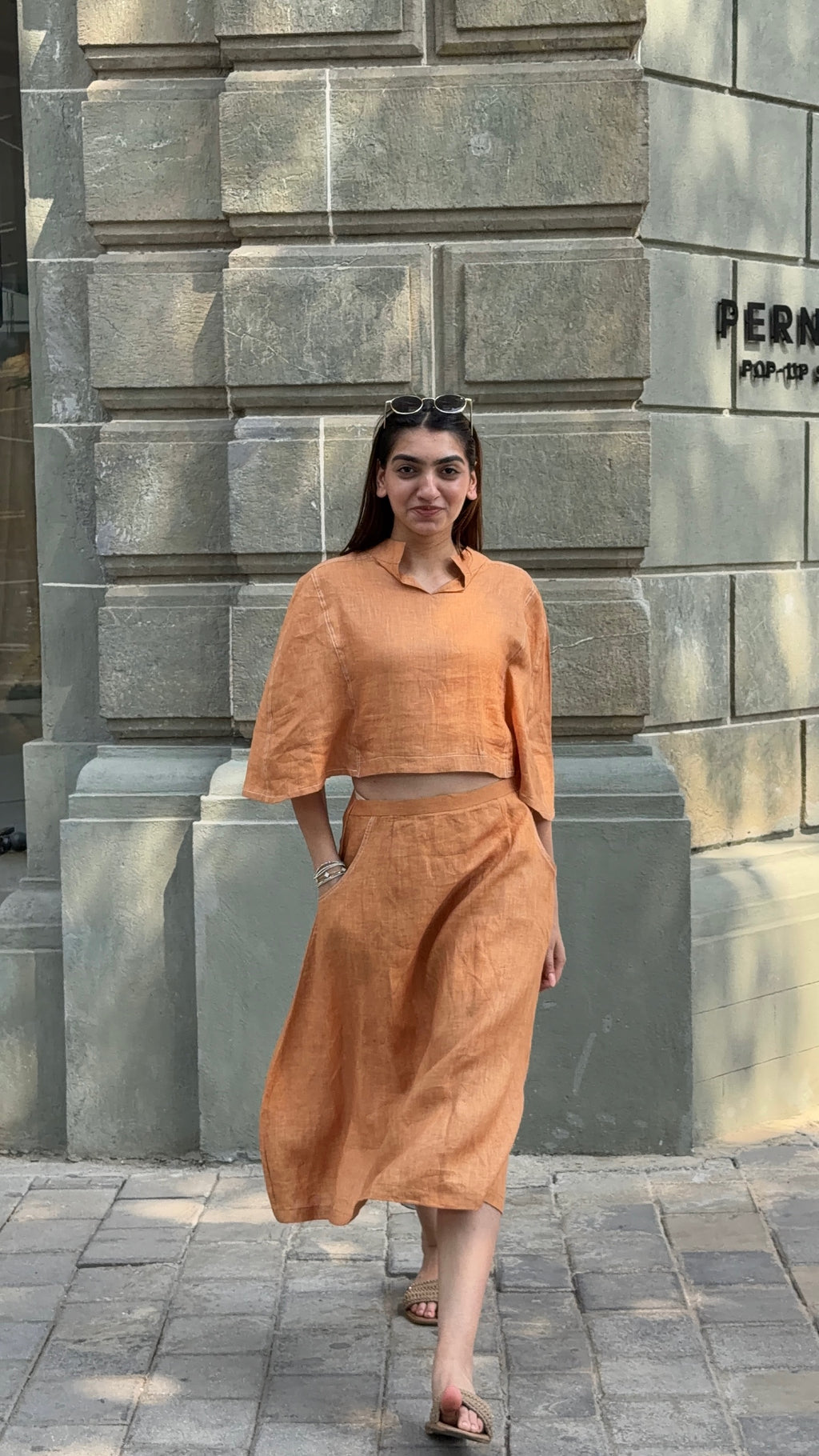 Sunkissed Linen Skirt Set