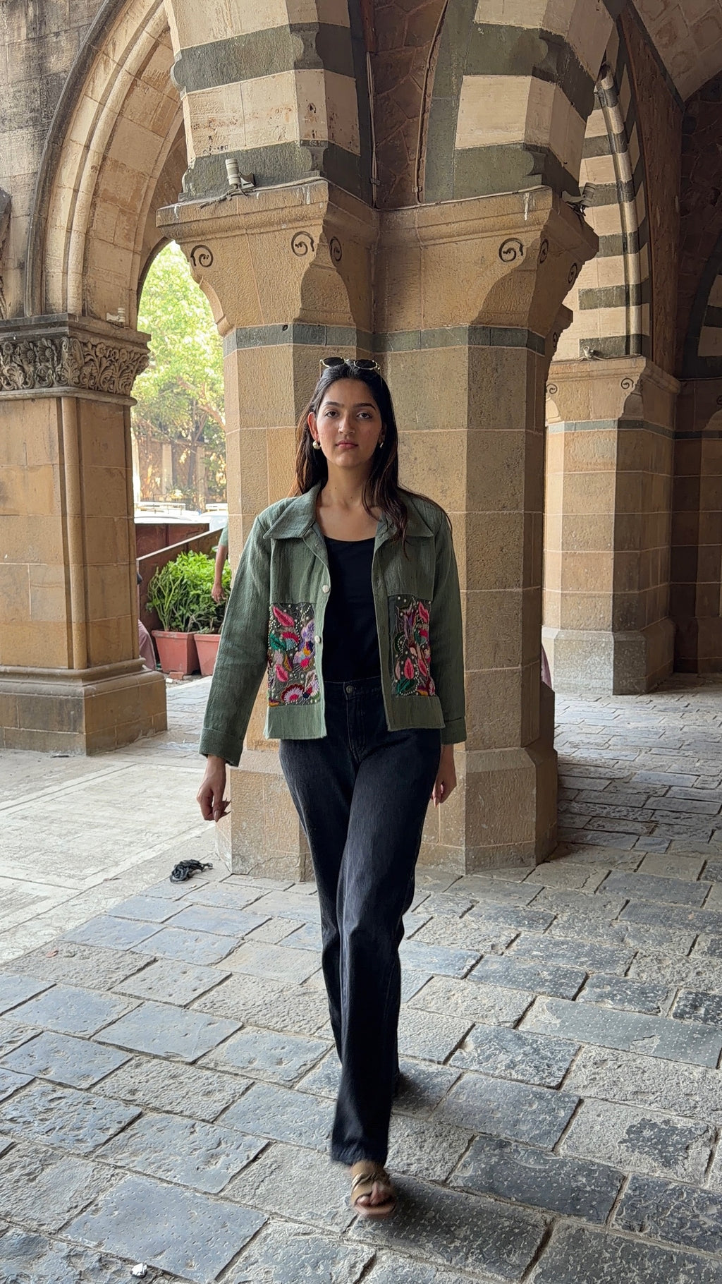 Aranya Beadwork Hemp Jacket