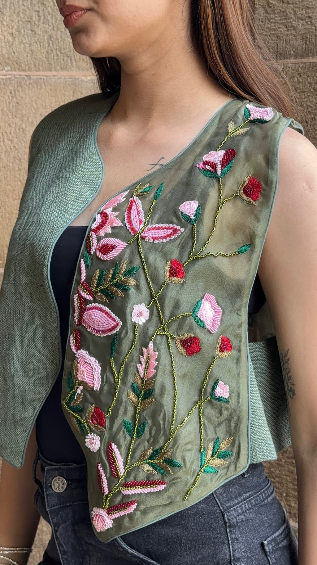 Olive Bloom Jacket