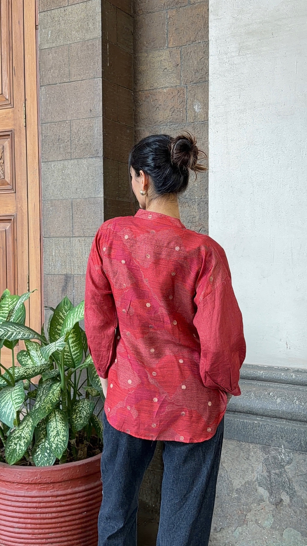 Crimson Loom Shirt