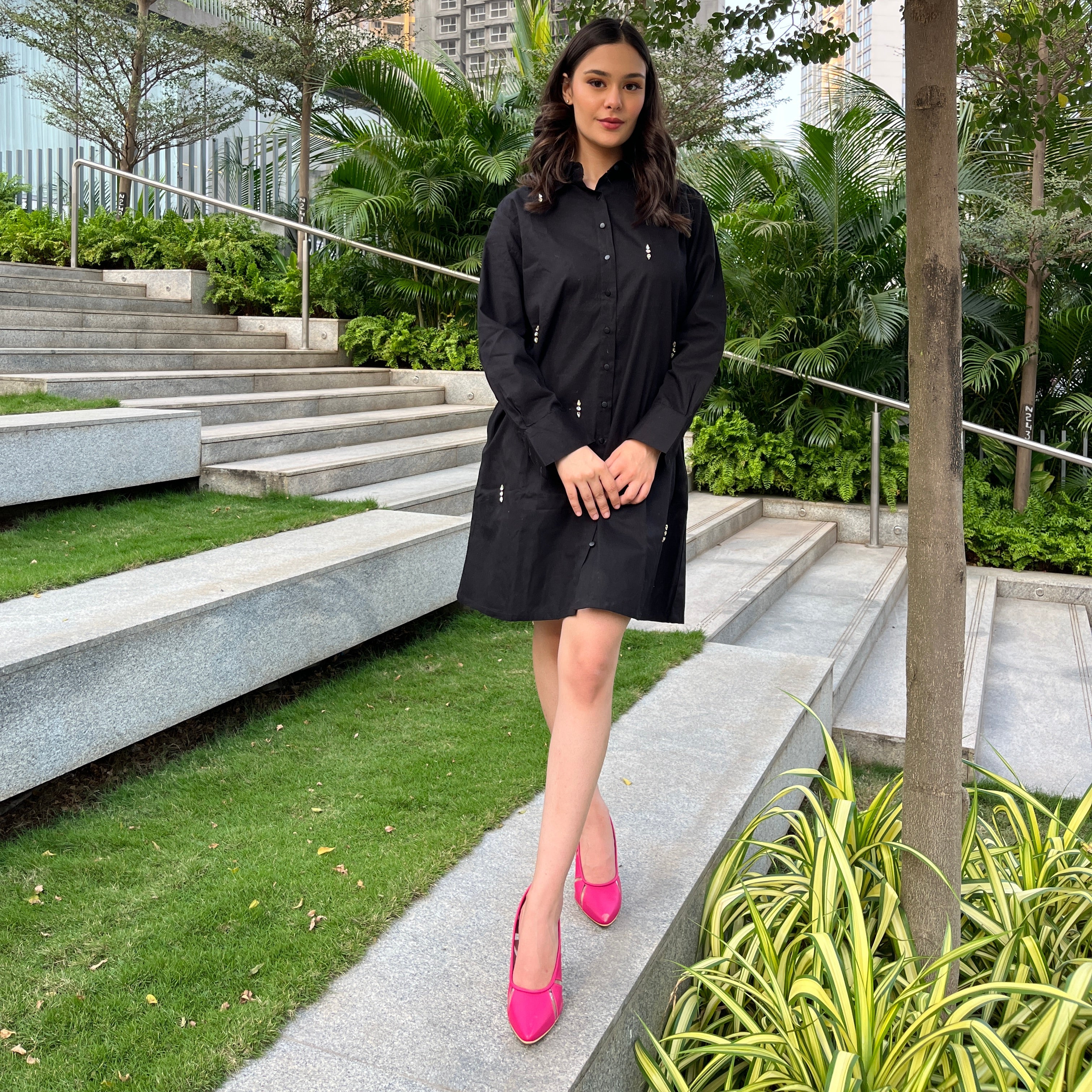 Swarovski Shirt Dress 2